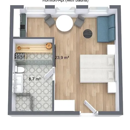 Apart-hotel Zollikof Aparts - Sauna & Studioapartments