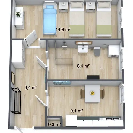 Zollikof Aparts - Sauna & Studioapartments Apartahotel